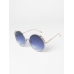 Солнцезащитные женские очки For art’s sake из металла золотого цвета