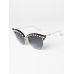 Солнцезащитные женские очки Gucci из комбинированного материала черного цвета